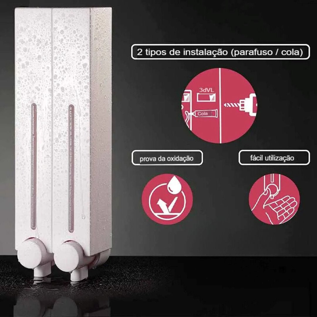 EcoDispenser : Saboneteira Multiuso-Inovação em Limpeza e Estilo Acessório020 Vitrine das Torneiras 