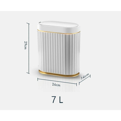 Lixeira com Sensor Inteligente 7L Acessórios Banheiro055 Vitrine das Torneiras 