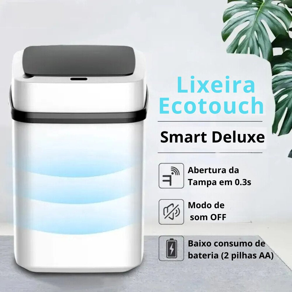 Lixeira Ecotouch Smart Deluxe – Alta Tecnologia e Sustentabilidade para seu Banheiro Acessório016 Vitrine das Torneiras 