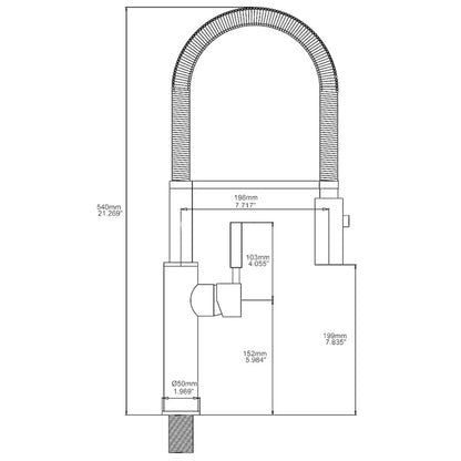 Misturador Monocomando Bagnolux 1036 - Água Fria e Quente Cozinha009 Vitrine das Torneiras 