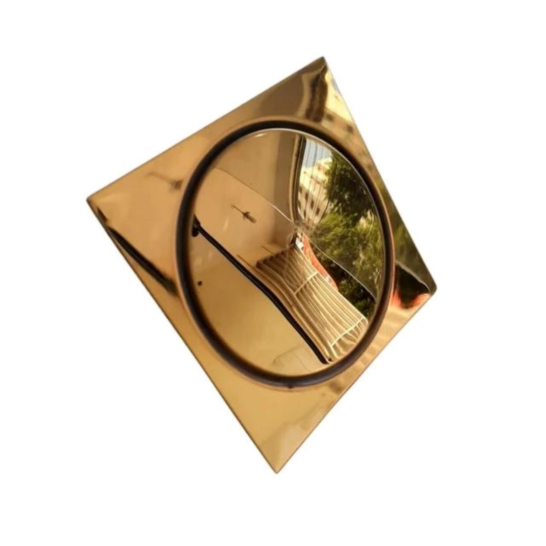 Ralo Inteligente Dourado 10x10cm Acessórios Banheiro036 Vitrine das Torneiras 