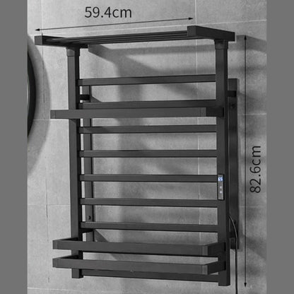 Toalheiro Termostático com Aquecedor 12 Andares com Display 220V - Preto Toalheiro008 Vitrine das Torneiras 