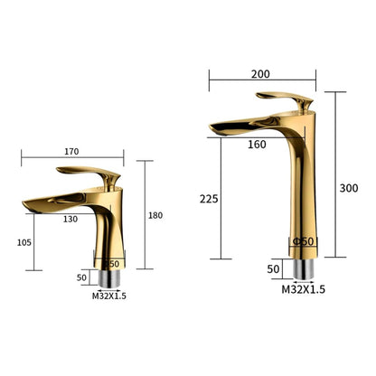 Torneira de Luxo para Banheiro com Misturador Monocomando Dourada Banheiros e Lavabos135 Vitrine das Torneiras 