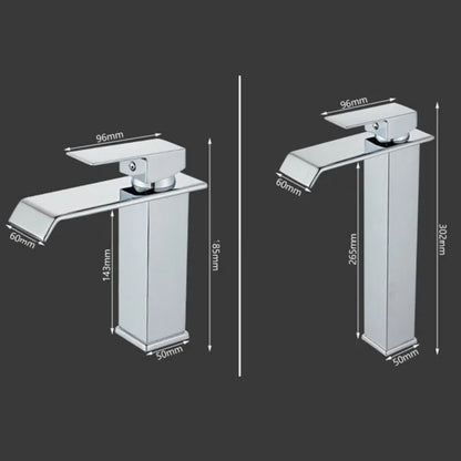 Torneira Luxo Monocomando Estilo Cascata para Banheiro Cromada Banheiros e Lavabos056 Vitrine das Torneiras 