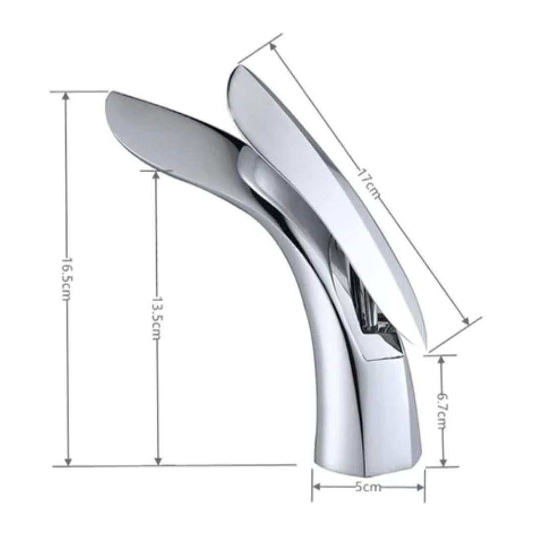 Torneira para Banheiro Monocomando com Design Luxo Cromada Banheiros e Lavabos134 Vitrine das Torneiras 